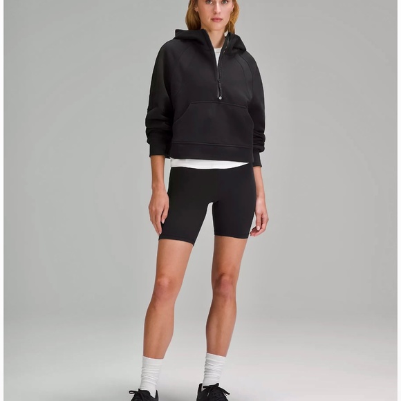 Lululemon Scuba Oversized Half-Zip 1/2 Zip Hoodie Sweatshirt - Black BLK - Picture 9 of 9